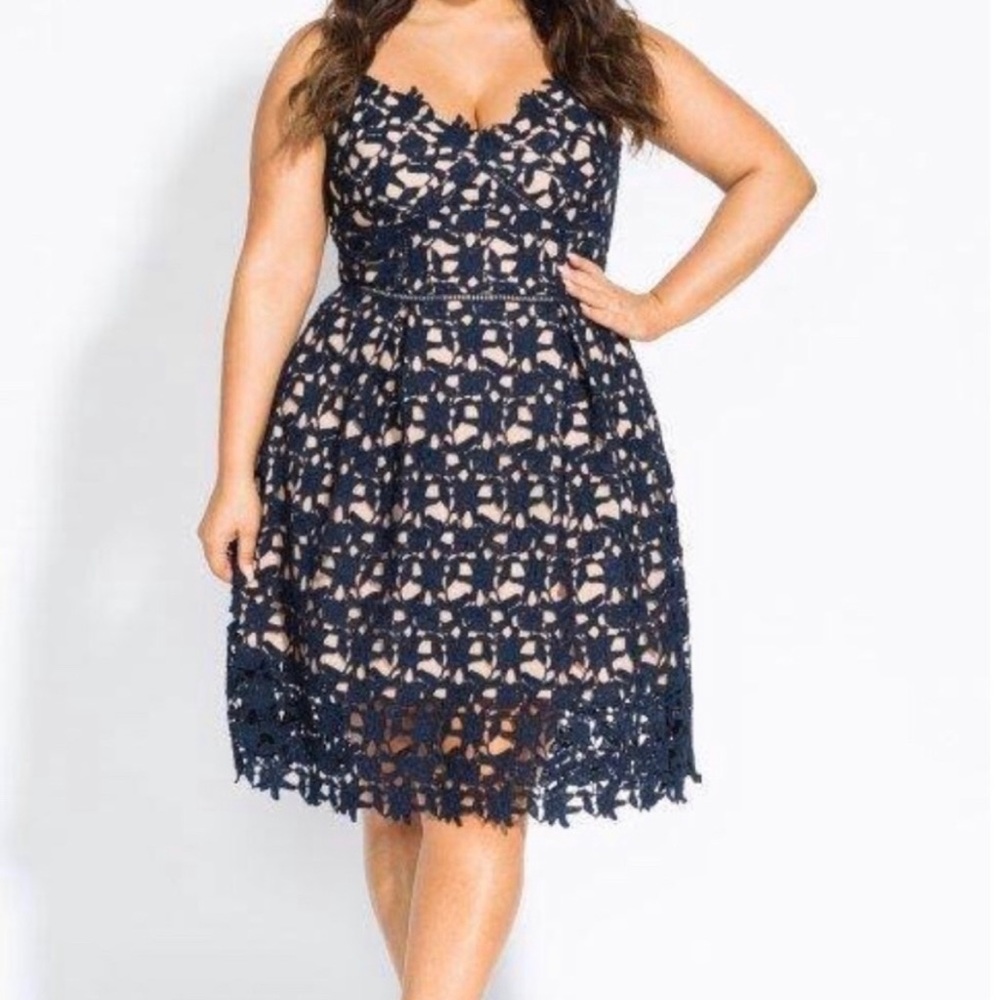 City Chic So Fancy Lace Dress
